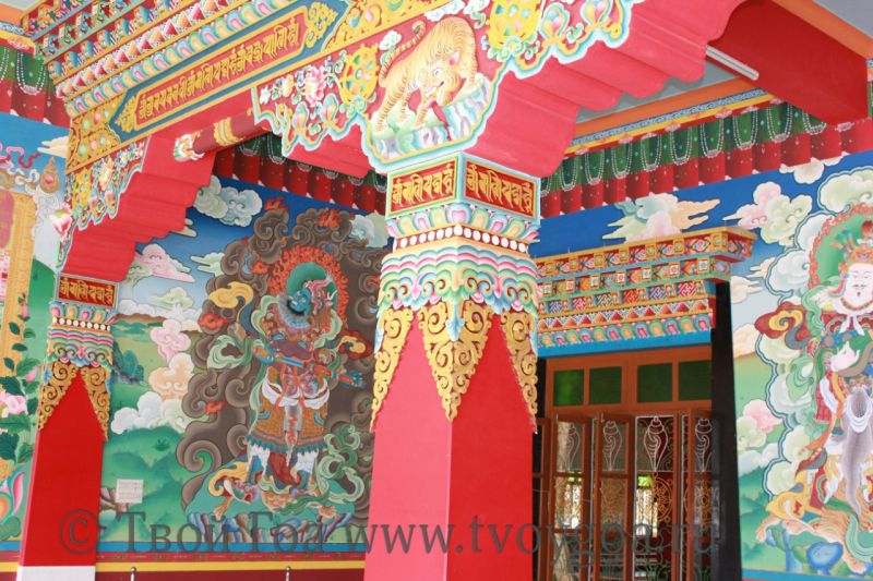 Малый Тибет - роспись на стенах