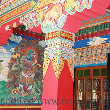 Малый Тибет - роспись на стенах
