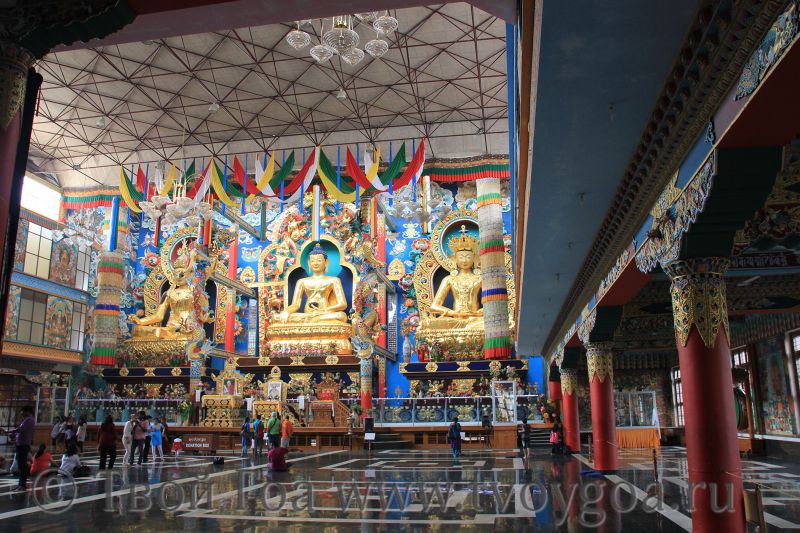 фото Тибетское поселение и золотой Будда_12