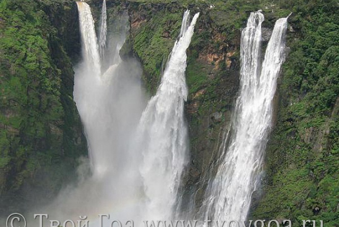 фото водопад Джог Фолс и храм Агорешвара