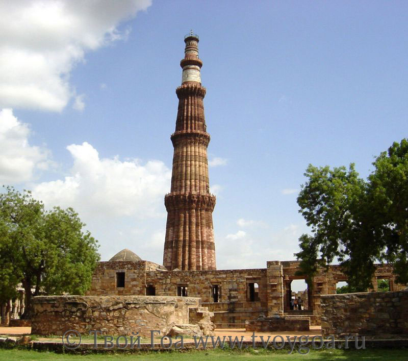 фото Дели и Агра_Кутуб Минар комплекс самых древних зданий в Дели